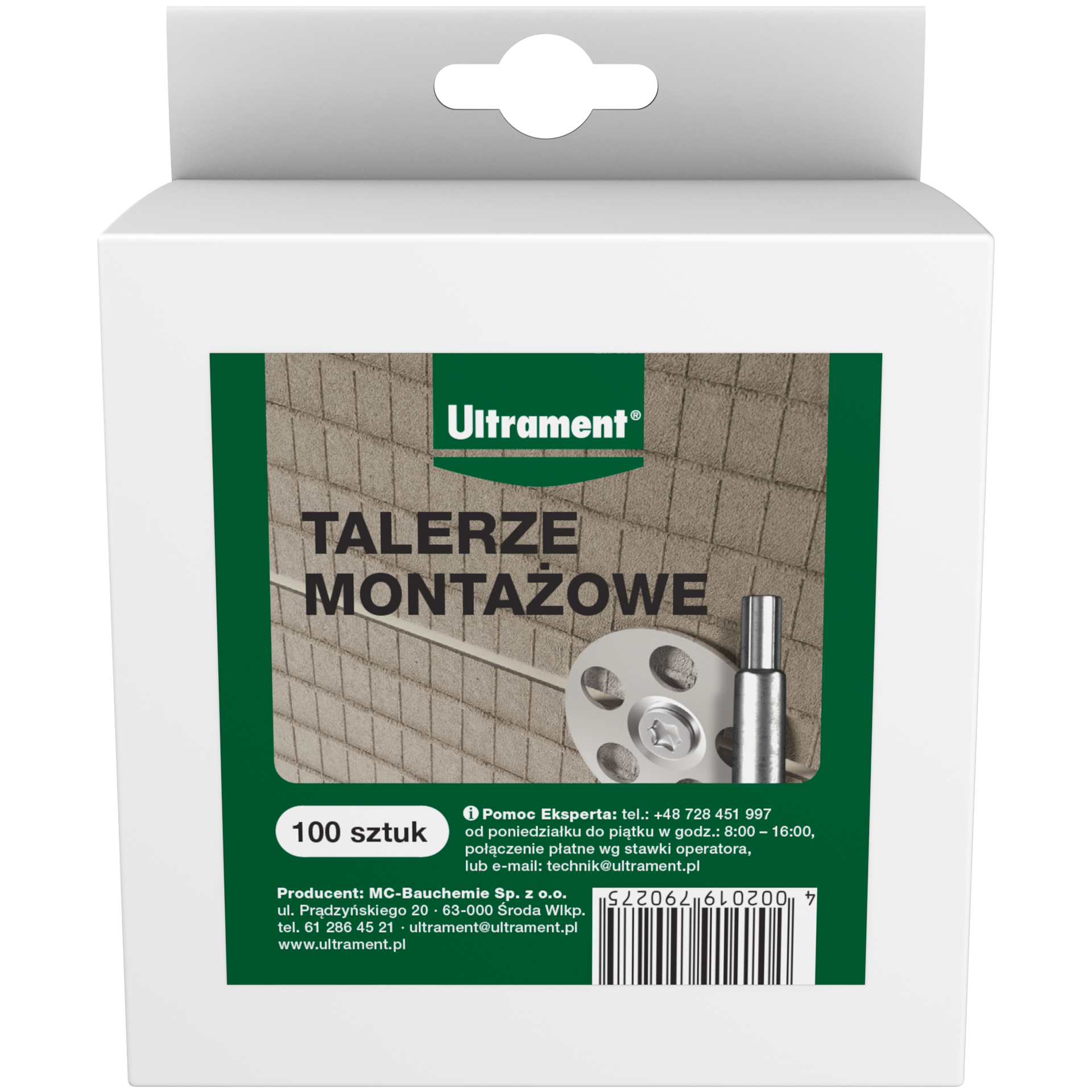 Talerzyki montazowe 100 szt.